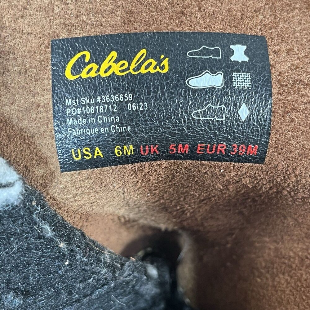 Cabela’s Mens Sz 6M Snow Pac Waterproof 3M Thinsulate Boots Leather Uppers Lined - Picture 7 of 11